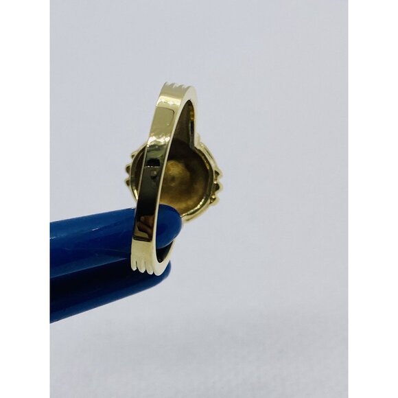 Tiffany & Co 18K 750 Yellow Gold Pearl Ring 6.2mm Akoya Pearl - Picture 7 of 8